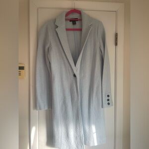 Blue light weight coat